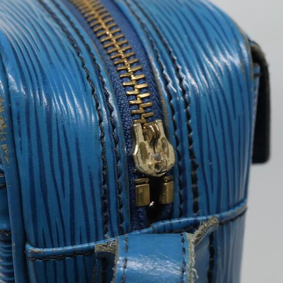 LOUIS VUITTON Epi June Feuille Shoulder Bag Blue M52155 - Picture 9 of 16